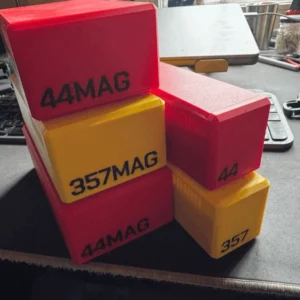 B-Box .357 Magnum et .44 Magnum jaunes et rouges
