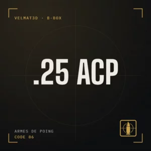 Boîte à cartouches .25 ACP - VelMat3D