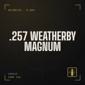 Boîte à cartouches .257 Weatherby Magnum - VelMat3D
