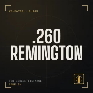Boîte à cartouches .260 Remington - VelMat3D