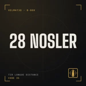 Boîte à cartouches 28 Nosler - VelMat3D