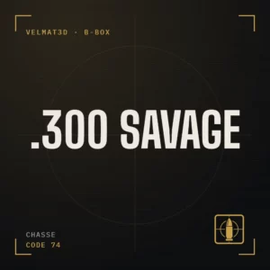 Boîte à cartouches .300 Savage - VelMat3D
