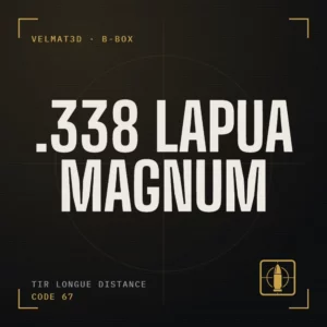 Boîte à cartouches .338 Lapua Magnum - VelMat3D