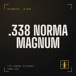 Boîte à cartouches .338 Norma Magnum - VelMat3D