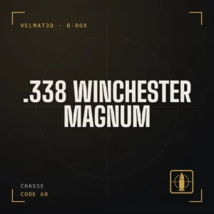Boîte à cartouches .338 Winchester Magnum - VelMat3D