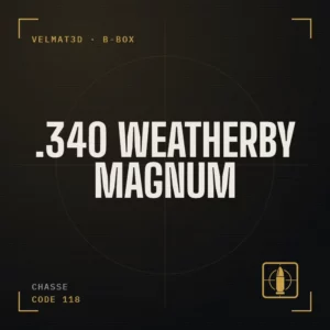 Boîte à cartouches .340 Weatherby Magnum - VelMat3D