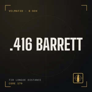 Boîte à cartouches .416 Barrett - VelMat3D