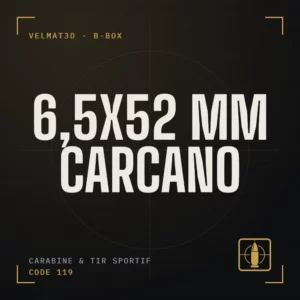 Boîte à cartouches 6,5x52 mm Carcano - VelMat3D