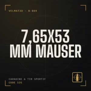 Boîte à cartouches 7,65x53 mm Mauser - VelMat3D