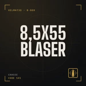 Boîte à cartouches 8,5x55 Blaser - VelMat3D