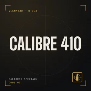 Boîte à cartouches Calibre 410 - VelMat3D